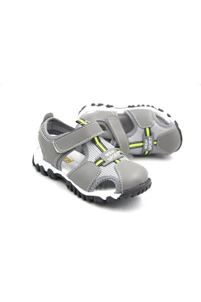 Prego Sandale Arzen - Talpă termoantiderapantă, Sandale pentru copii cu velcro - GRI