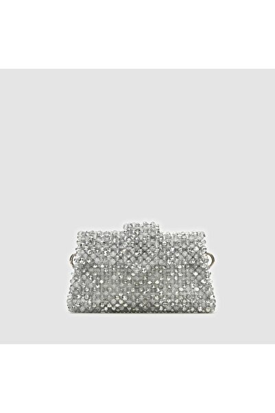 TOGO Gümüş Kadın Smart Casual Kristal Çanta [TG930228]
