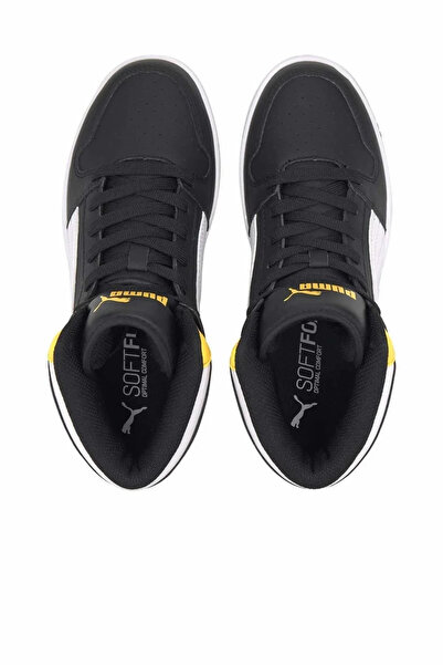 Puma Rebound Lay Up Sl Jr Mid 370486-12 Sneakers Jordan Boğazlı Unisex Spor Ayakkabı SİYAH SARI