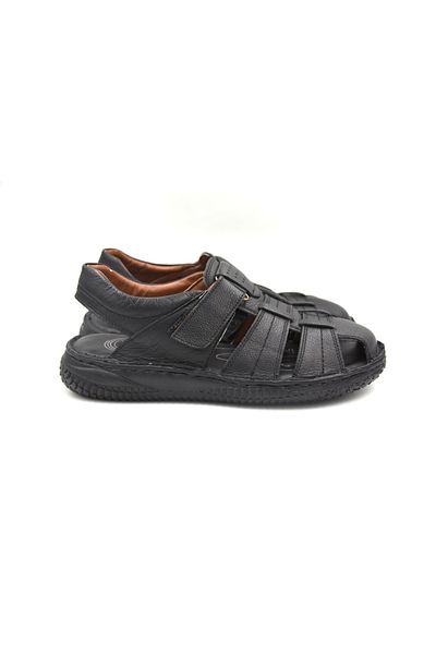 Polaris 5 Point107401.M - Men's Sandals, Genuine Leather, Poly Sole, Closed Toe and 4Fx Velcro Inner Design