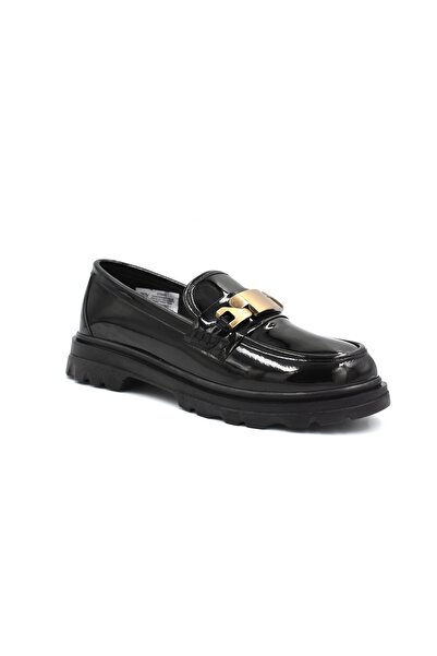 BEYAZ (Park Moda) Toka Detaylı Poli Hafif Taban Günlük Kadın Loafer Ayakkabı ...