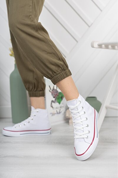 BEYAZ Prego Black & Kids High Top Converse Style Sneakers