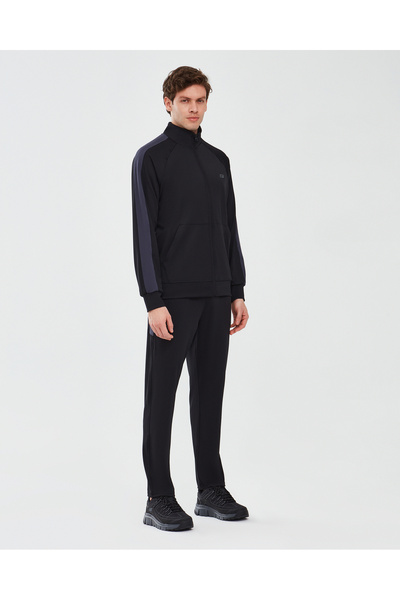 SKECHERS Coll. M Track Suit Set Erkek Siyah Eşofman Takımı S241211-001