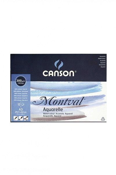 Canson Montval Watercolor Notebook 300 Gr 12 Sheets 24X32