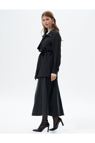 Kayra Καπιτονέ Stand Collar Jacket Μαύρο