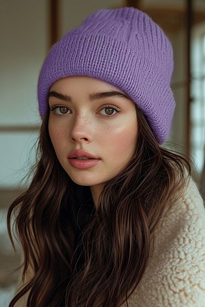 SadeRenk Unisex Lilac Beanie