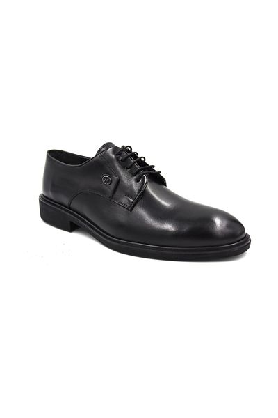 Prego Ανδρικά παπούτσια Stilloni Γνήσιο Δερμάτινο Poly Light Sole Classic ΜΑΥΡΟ