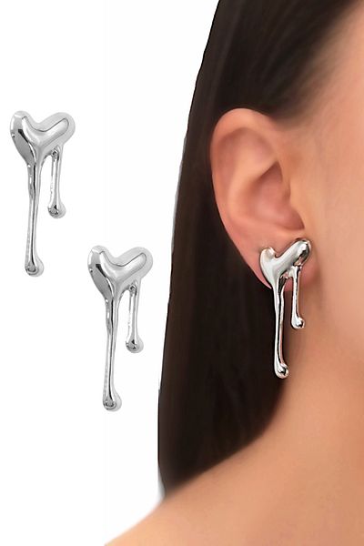 Çlk Accessories قسط لوحة ذوبان أقراط القلب
