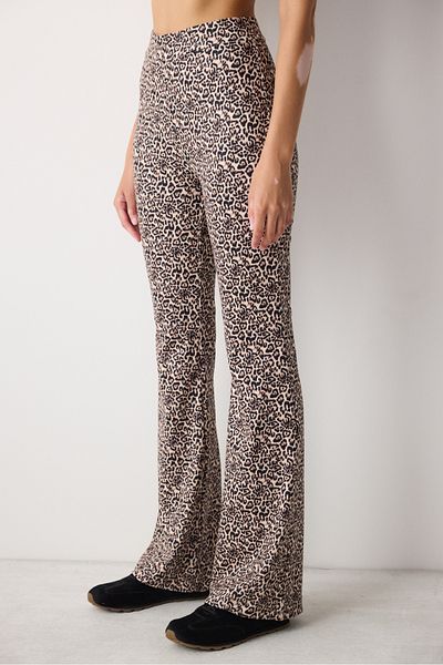 Penti Leopard Printed Flare (Spanish Leg) Tights