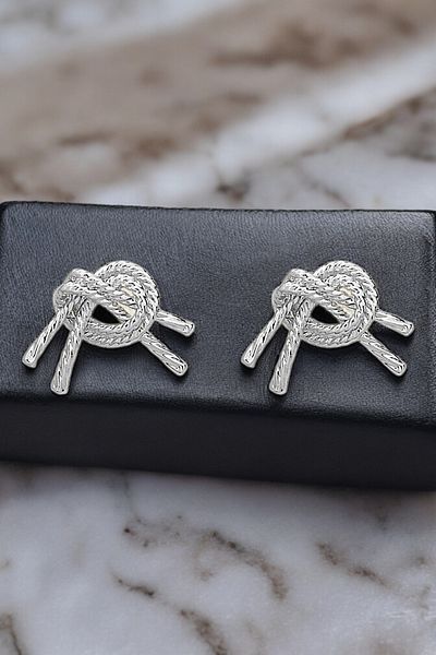 Çlk Accessories Laser Cut Premium Knot Earrings