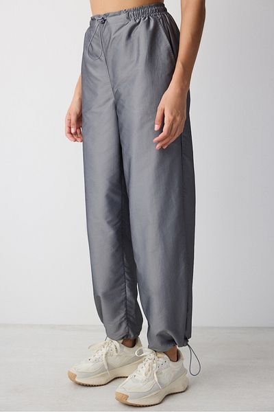 Penti Dark Anthracite Melange Parachute Trousers