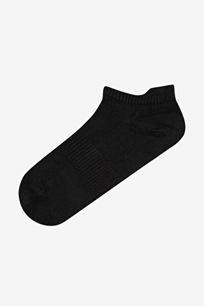 Penti Microfiber Back Tab 3lü Siyah Antrasit Patik Çorap
