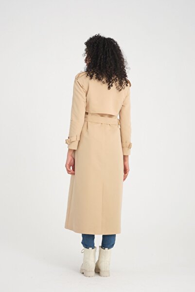 Soydan Güner Su Itici Özellikli Reglan Kol Ara Boy Trençkot A.bej 5789