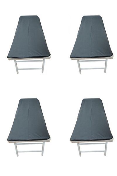 alez PVC Washable Black Stretcher Cover Set of 4, PVC Elastic Black Inspection Table Cover