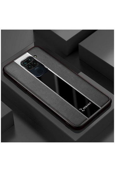 Zebana حافظة متوافقة مع هاتف Xiaomi Redmi Note 9 Zebana حافظة جلدية فاخرة باللون الأسود