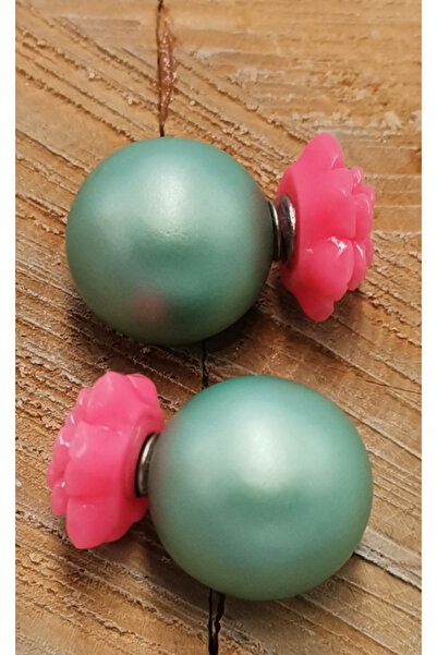 Monalisa Home أقراط الزهور الخضراء الفاتحة