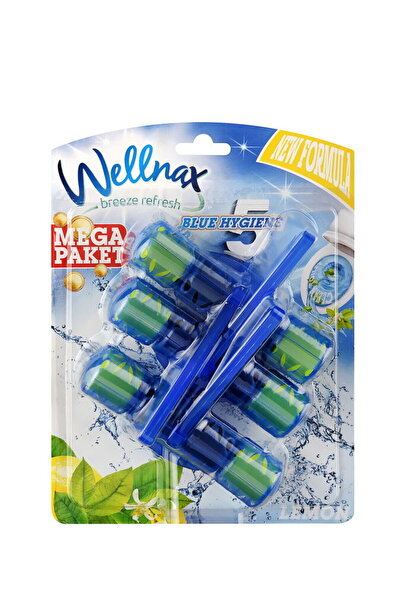 Wellnax breeze refresh Wc Klozet Blok Limon Ferahlığı 3'lü Mavi Su Paket X1