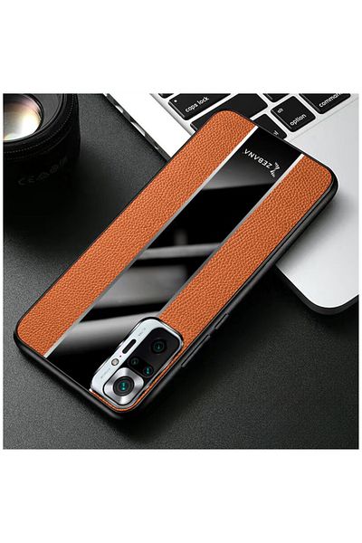 Zebana حافظة متوافقة مع هاتف Xiaomi Redmi Note 10 Pro، حافظة Zebana الجلدية الفاخرة باللون البني