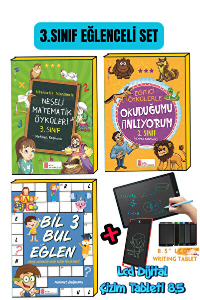 Ata Yayıncılık Ata 3.sınıf Yeni Nesil Eğlenceli Set(NEŞELİ MAT-OKUDUĞUMU ANLI...