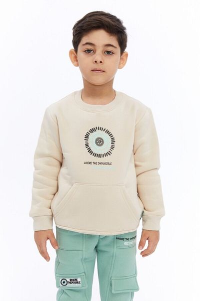 XO Kids Σετ αγορίστικη φόρμα - κορδόνια, λαστιχένια μέση, πολλαπλές τσέπες, ψηφιακή εκτύπωση 2-7 ετών 4011