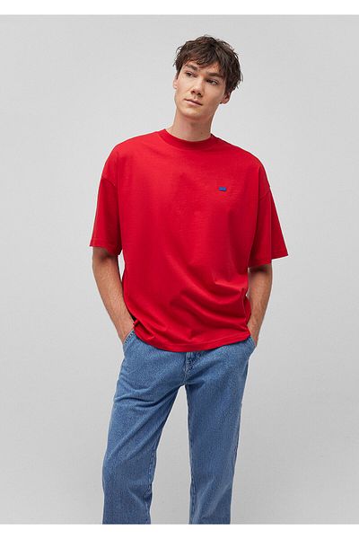 Mavi Crew Neck Basic Red T-Shirt Oversize / Φαρδιά κοπή 0611931 -86417
