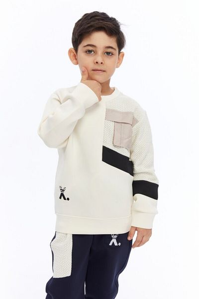 XO Kids Σετ φόρμας για αγόρια με κορδόνια ελαστικά πόδια με διπλή τσέπη 5-14 ετών 5014