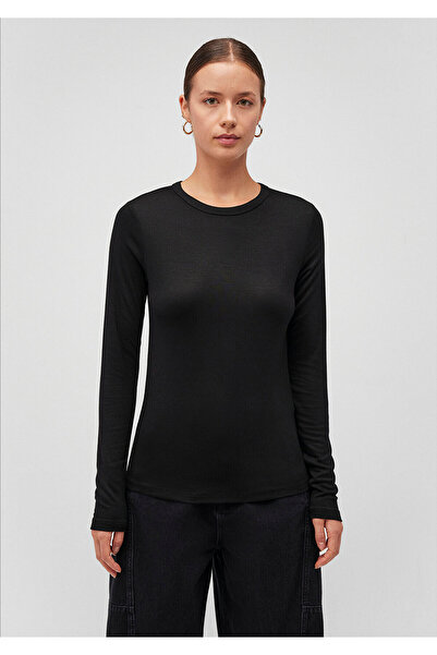 Mavi Long Sleeve Black Basic T-Shirt Fitted / Fitted 1612818 -900