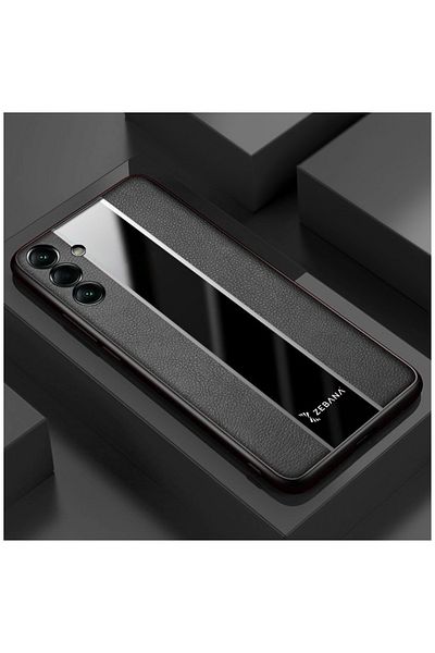 Zebana حافظة Zebana الجلدية الفاخرة المتوافقة مع هاتف Samsung Galaxy A55 باللون الأسود