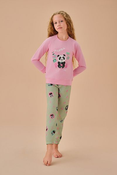 SUWEN Panda Children's Pajama Set