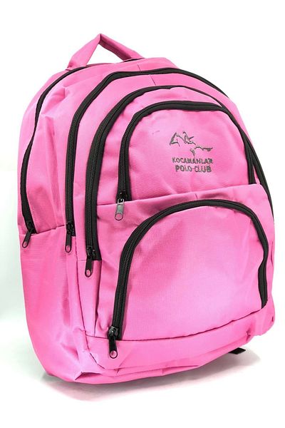 KOCAMANLAR 2122-6 Unisex Pink Back and School Bag - Back with Orthopedic