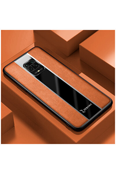 Zebana Xiaomi Redmi Note 9S Compatible Case Premium Leather Case Brown
