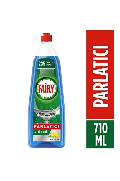 Fairy 3’lü Etki Bulaşık Makinesi Parlatıcısı, Sıvı, Limon Kokulu, 710 ml