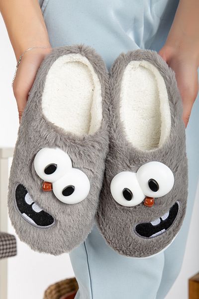 Slipcat Λούτρινες Soft Silent Dog Figured Slippers Home Slippers - Πλενόμενη σόλα