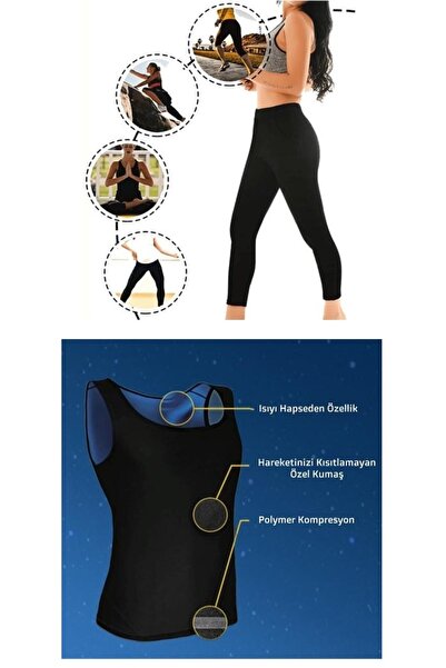 Ethab Ticaret Thermal sauna leggings + athlete set (l) neotex sweat set