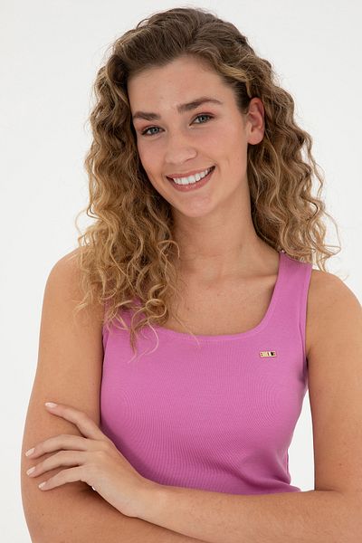 U.S. Polo Assn. Γυναικείο Πλεκτό Φόρεμα με λαιμόκοψη - Βιολετί 50285858 -VR037