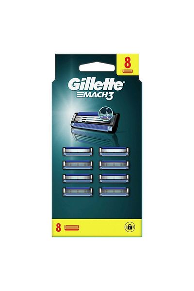 Gillette Mach3 Advantageous Replacement Razor 8 Pieces
