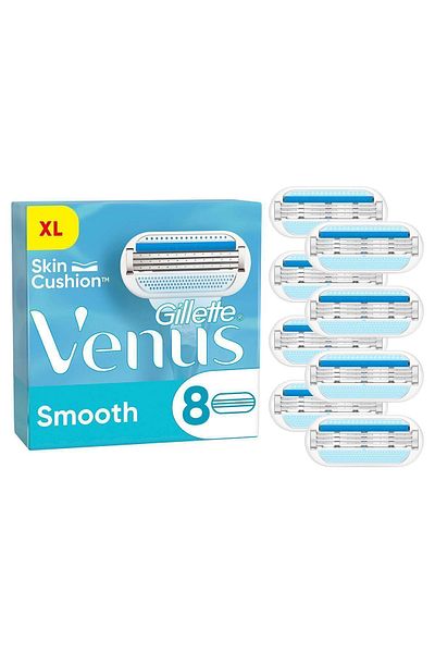 Gillette Venus smooth shaving replacement blades 8 pieces