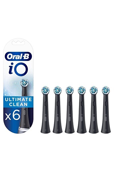 Oral-B iO Ultimate Clean Siyah Diş Fırçası Yedek Başlığı 6 Adet