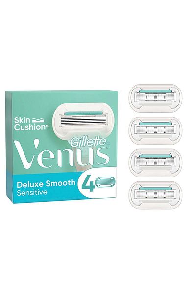 Gillette Venus Deluxe Smooth Refill - 5 Blades, 4 Pieces