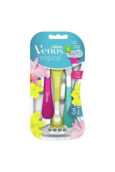 Gillette Venus Tropical Disposable Shaving Blade Set of 3