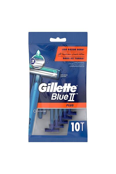 Gillette Blue2 Plus Disposable Shaving Blades 10 pcs