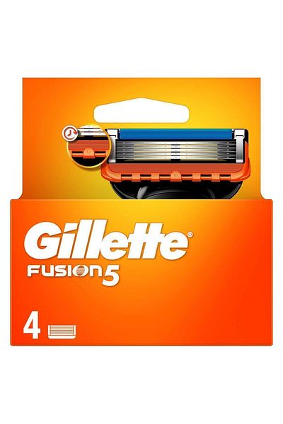Gillette Ανταλλακτικές λεπίδες ξυραφιού Fusion 4 τμχ