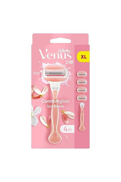 Gillette Venus Aparat de ras pentru femei Venus Comfortglide Spa Breeze 4 piese Lame de ras de rezerva