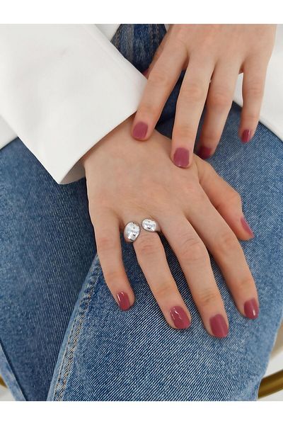 Çlk Accessories Curved Bottega Premium Ring