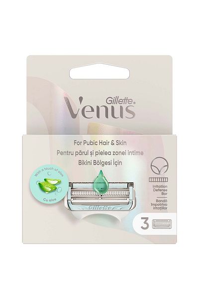Gillette Venus 3 قطع من أغطية الرأس البديلة للبيكيني - حصريًا للمنطقة