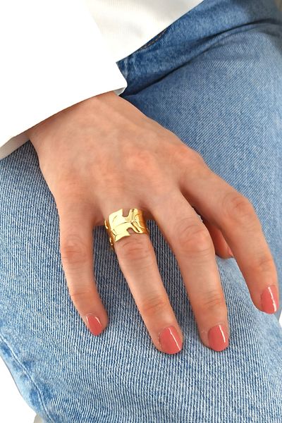 Çlk Accessories خاتم أوراق اللوحة القابل للتعديل الفاخر