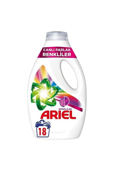 Ariel Canlı Parlak Renkliler Sıvı Çamaşır Deterjanı 18 Yıkama
