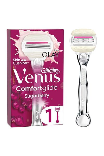 Gillette Venus ماكينة حلاقة فينوس كومفورت جلايد شوجربيري + 1 رأس