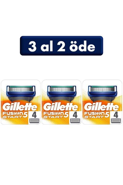 Gillette Fusion5 Start Spare Shaving Razor Set of 4 (BUY 3 PAY 2)