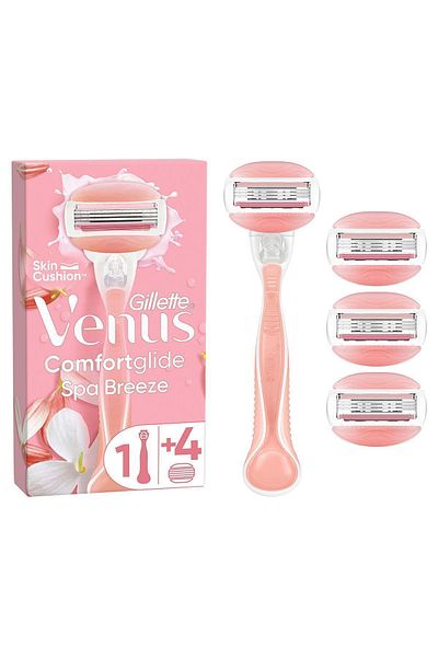 Gillette Venus Aparat de ras pentru femei Venus Comfortglide Spa Breeze 4 piese Lame de ras de rezerva